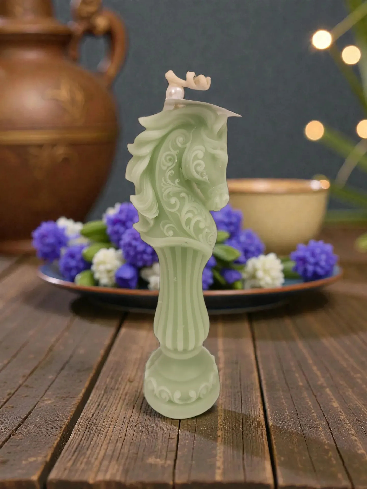 Green horse - Nowruz candle